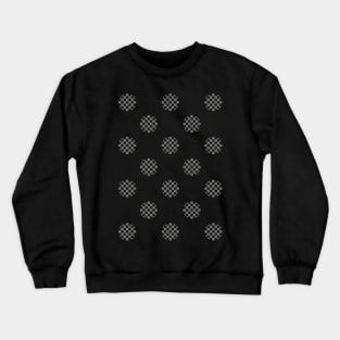 Zen Dot Pattern ICHIMATSU grey Crewneck Sweatshirt